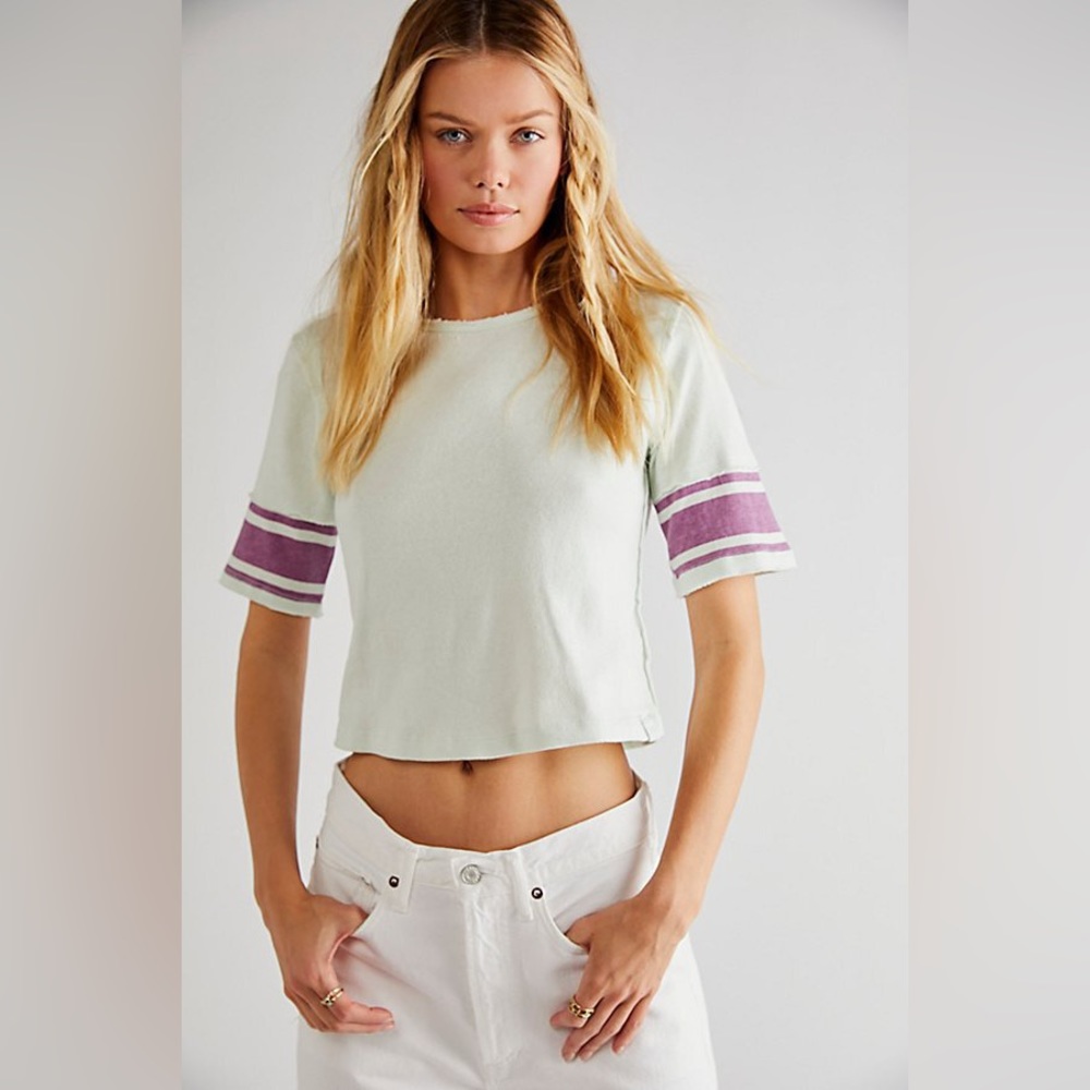 Free People We The Free Field Goal Tee Shirt Top